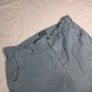 Orvis Chino Shorts Size 36 Blue Cotton Blend Royal Wulff Fly Pattern